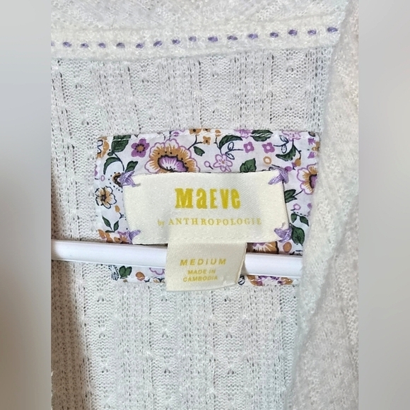 Anthropologie Meave Faux Wrap Minimalist Quiet Luxury Sweater, Medium - Picture 3 of 4